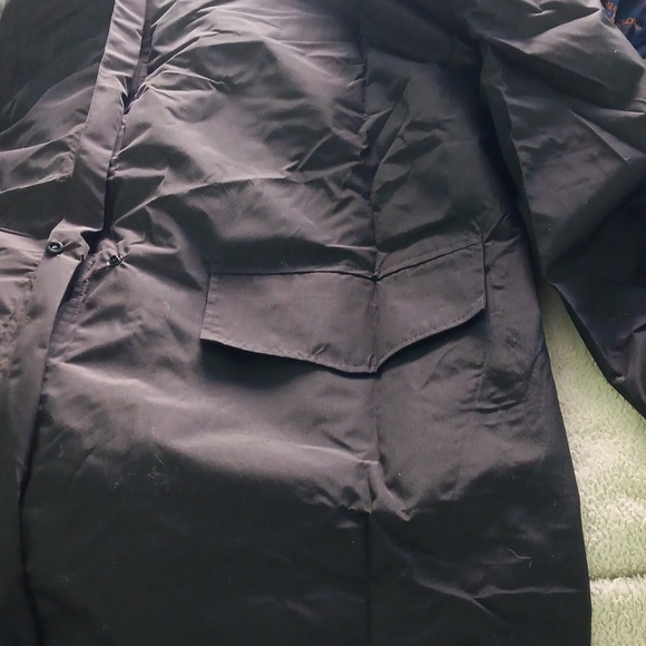 Hooded Saphirose black raincoat with case, XL, new - Picture 11 of 11